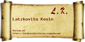 Latzkovits Kevin névjegykártya